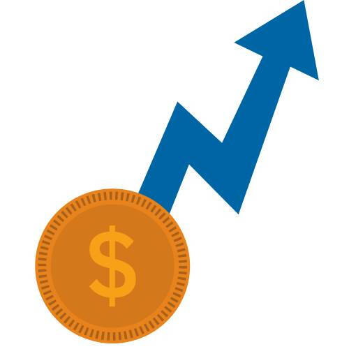 money going up